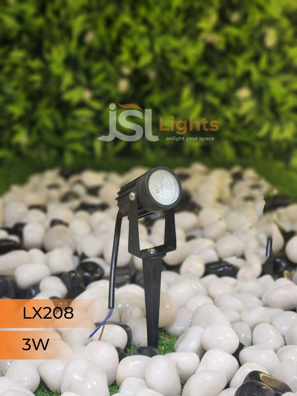 LX 208 3W LED Spike Garden Spot Light - 3W, BLUE