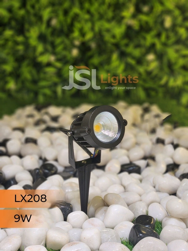 LX 208 9W LED Spike Garden Spot Light - 9W, WW