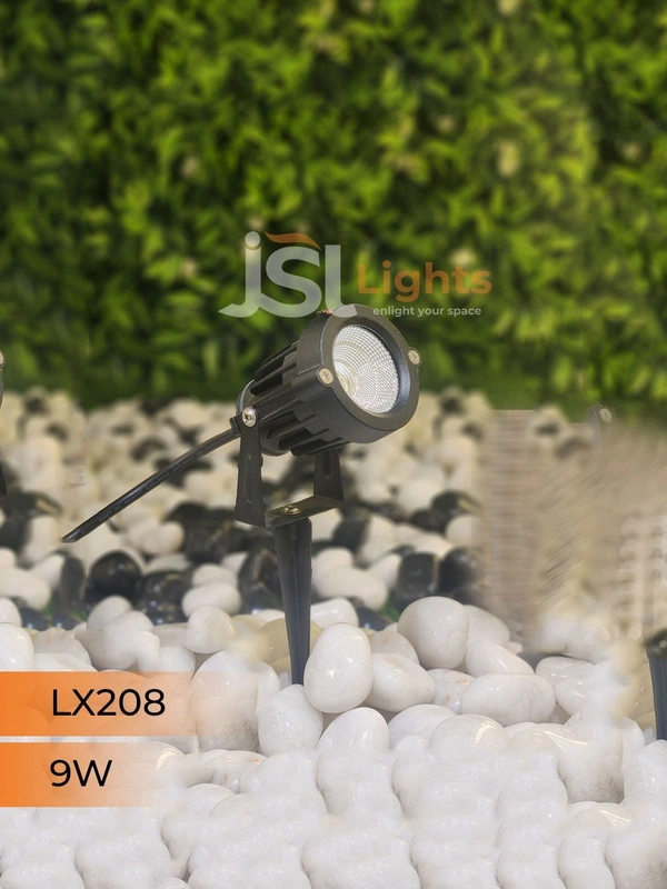 LX 208 9W LED Spike Garden Spot Light - 9W, GR