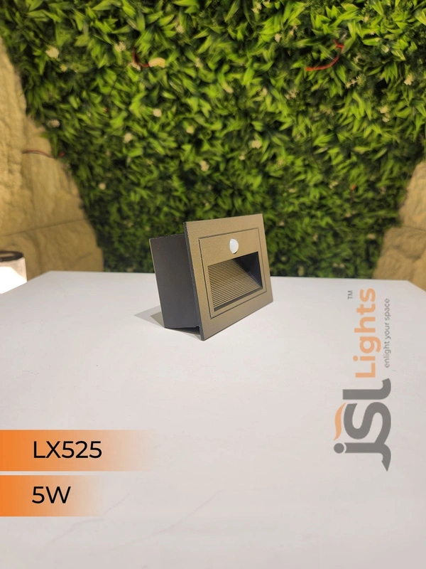 Smart 5W Motion Sensor LED Foot Light LX525 – IP65 Black Aluminium Automatic Night Light by JSL Lights - Black