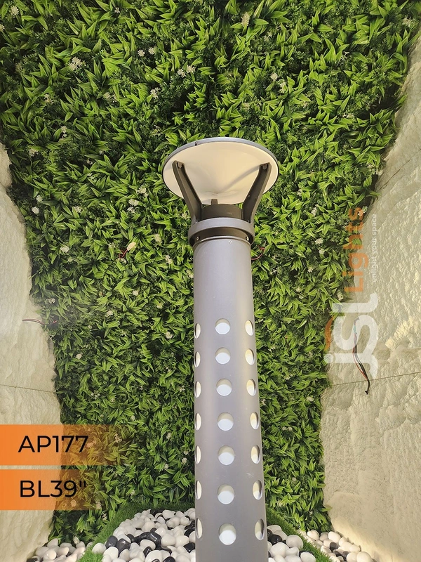 JSL 177 Aluminium Die-Cast Garden Bollard Light – 39 Inch, E27 Holder, Outdoor Pathway Lighting - Bollard 39Inch