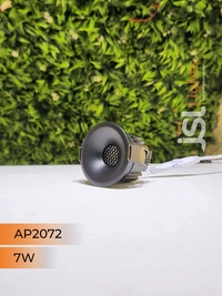 APRA AP 2072 7W Black Deep Recessed COB Downlight - 7W, 4000K, Black