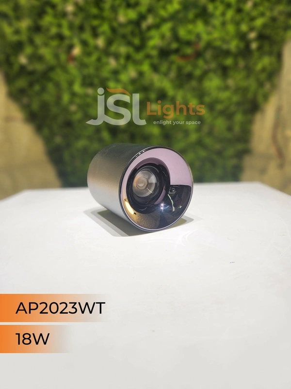 APRA AP 2023WT 18W Black PB Round Surface Cylindrical Light - 18W, 4000K, Black PB