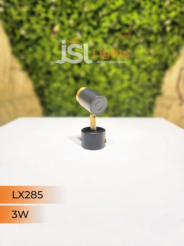 LX 285 3W Black GD Surface Wall Cob Focus Light - 3W