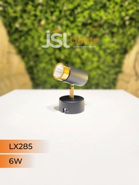LX 285 6W Black GD Surface Wall Cob Focus Light - 6W