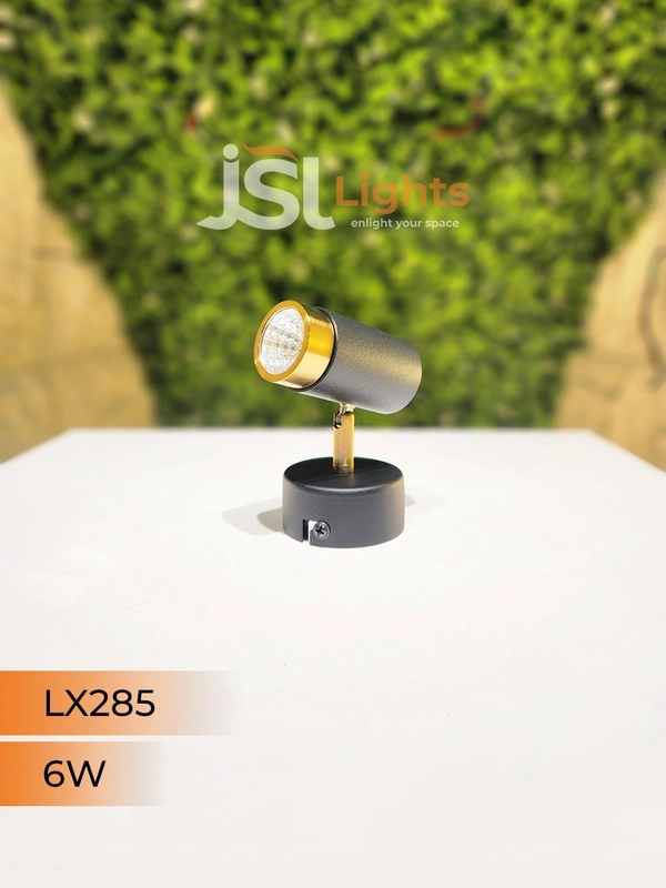 LX 285 6W Black GD Surface Wall Cob Focus Light - 6W