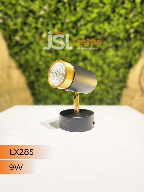 LX 285 9W Black GD Surface Wall Cob Focus Light - 9W