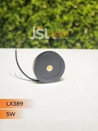 LX 389 5W Black Striker Round Surface Light - 5W, 4000K