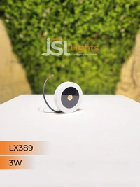 LX 389 3W White Striker Round Surface Light - 3W, 3000K