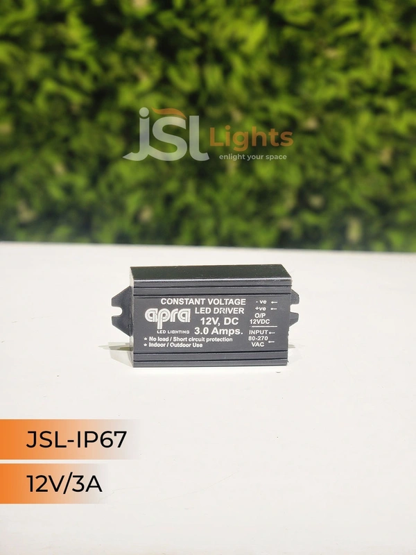 JSL 12V IP67 Led Strip Constant Current Driver - 3Amp