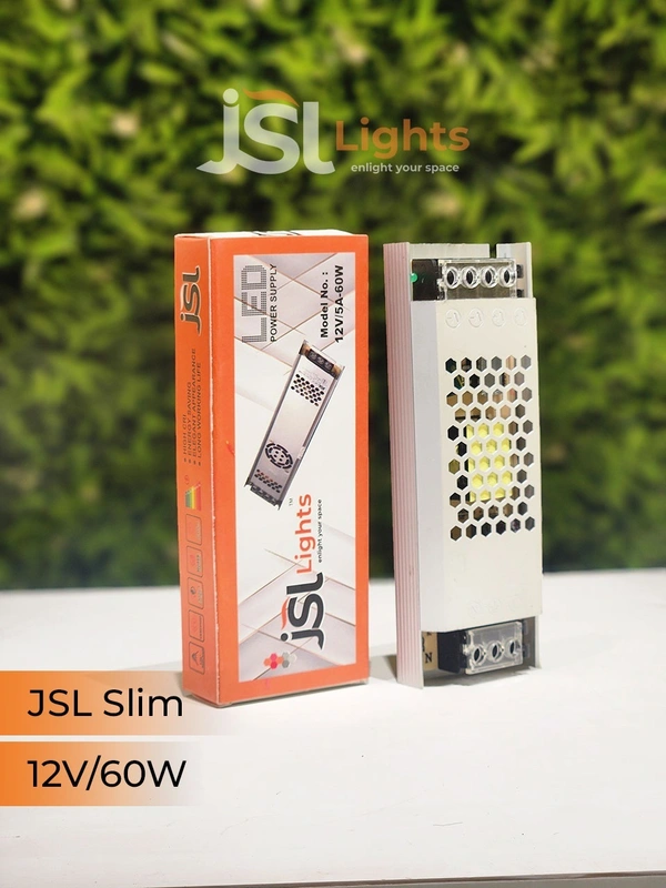 JSL Slim 12V Led Strip Constant Current Driver - 60W