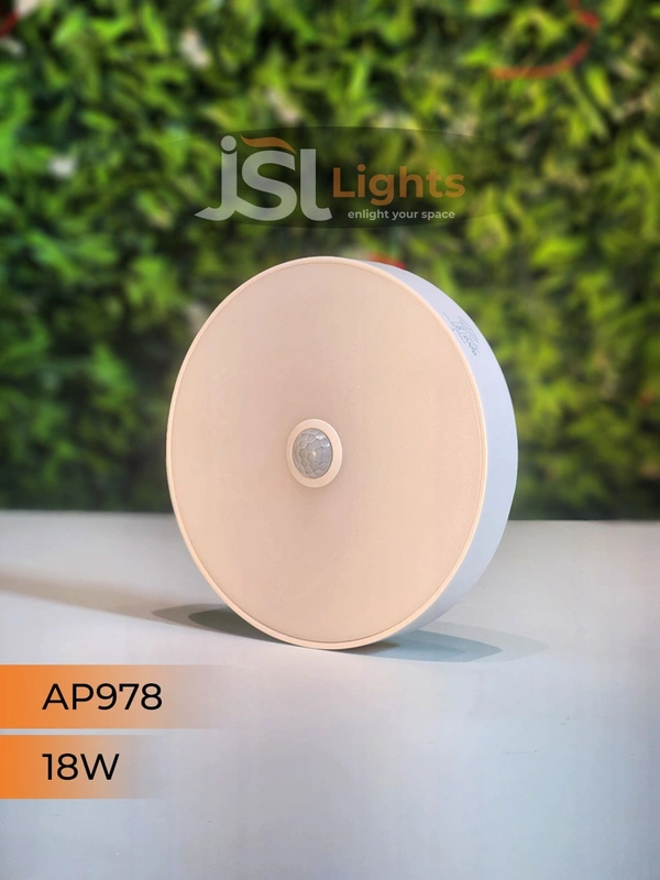 APRA 978 18W Sensor Round Surface Diffuser Panel Light - 18W, 4000K