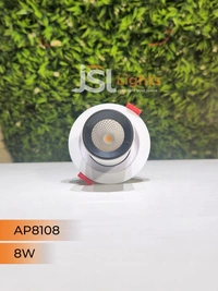 APRA 8108 8W Deep Recessed COB Pop Up Downlight - 8W, 3000K, White