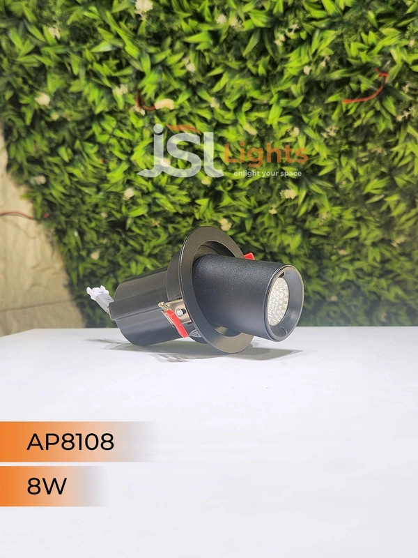 APRA 8108 8W Deep Recessed COB Pop Up Downlight - 8W, 4000K, Black