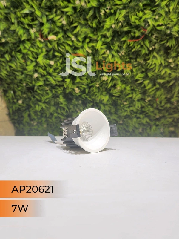 APRA AP20621 7W White Body Recessed COB Downlight - 7W, 6000K, White