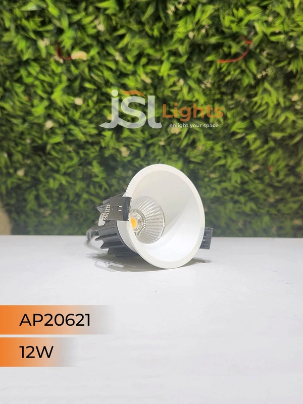 APRA AP20621 12W White Body Recessed COB Downlight - 12W, 3000K, White