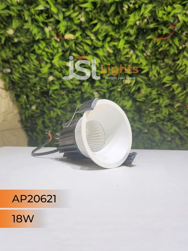 APRA AP20621 18W White Body Recessed COB Downlight - 18W, 3000K, White