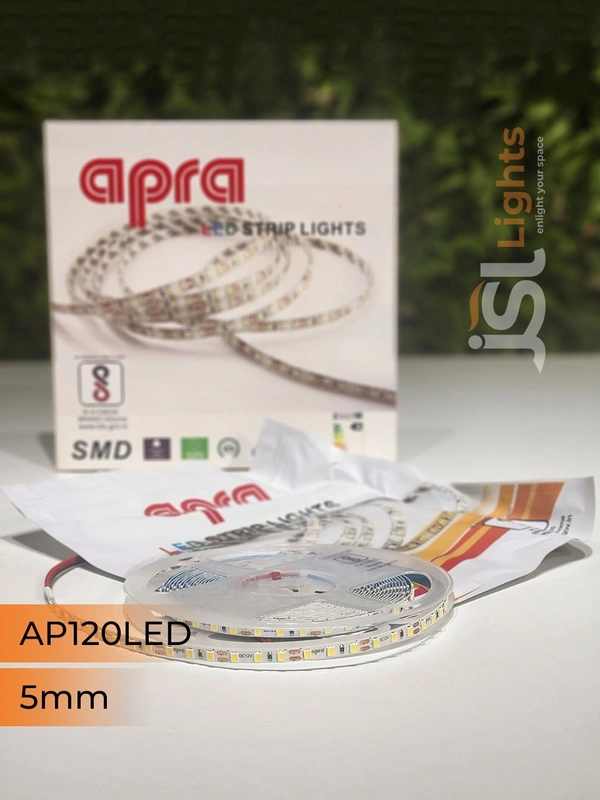 APRA 12V 2835 120Led 5mm Strip Light 5Mt Pack - 120LED, CW