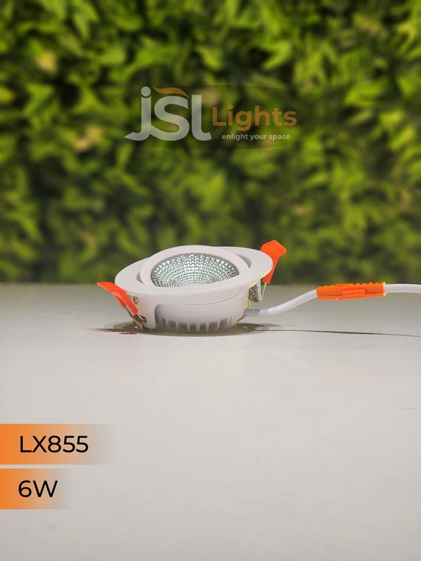 LX 855 6W Round Deep Recessed COB Downlight - 6W, 6000K