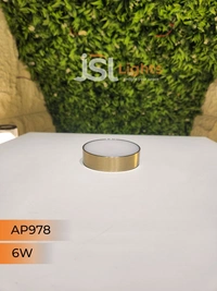 APRA  AP978 6W Round Surface  Diffuser  Panel Light - 6W, 4000K, PB