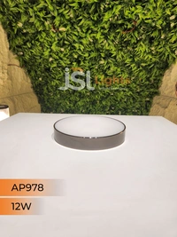 APRA  AP978 12W Round Surface Diffuser Panel Light - 12W, 3000K, AB