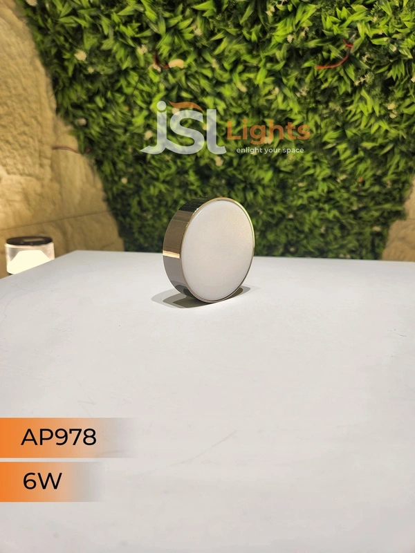 APRA  AP978 6W Round Surface Diffuser Panel Light - 6W, 4000K, AB