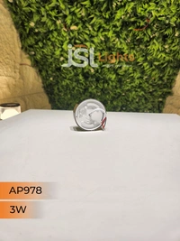 APRA  AP978 3W Round Surface Diffuser Panel Light - 3W, 4000K, AB