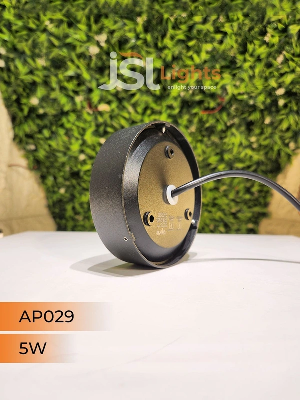 APRA YCD029 5W Round Black Foot Light - 5W, 3000K