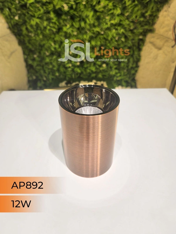 APRA AP892 12W Round CP Surface Cylinder Light - 12W, 3000K, CP