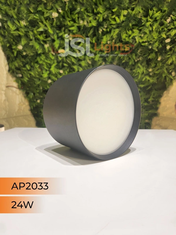 APRA AP2033 24W Round Surface Diffuser Panel Light - 24W, 4000K, Black