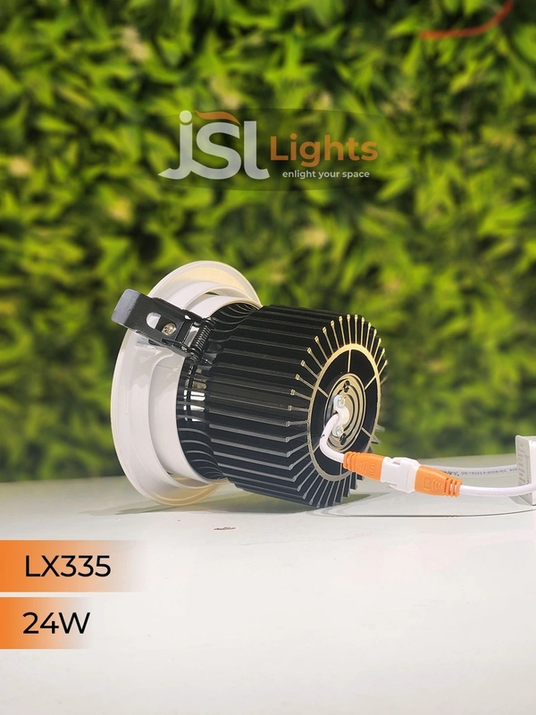 LX 335 24W COB LED Downlight – Ultra Bright Focus Light for Homes, Showrooms & Offices | Energy Efficient Ceiling Light By JSL Lights - 24W, 4000K