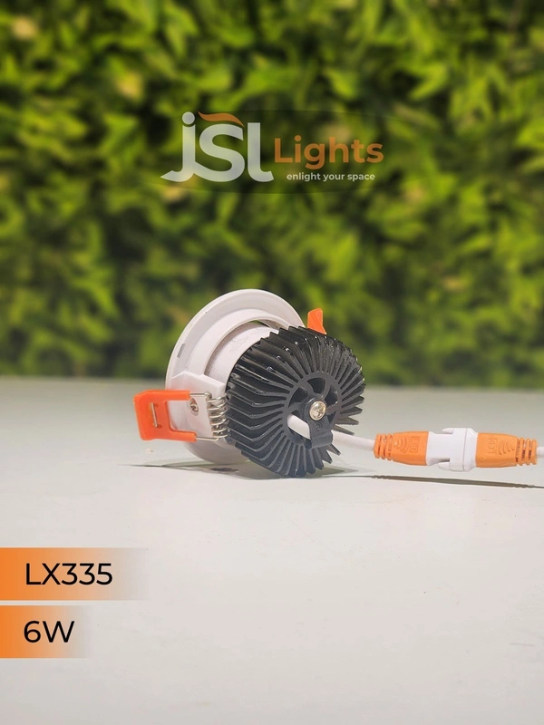  LX LX 335 6W & 9W COB LED Downlight – Perfect for Bedroom, Small Showroom, Interior & Parking Lighting | Energy Efficient Focus Light - 6W, 4000K