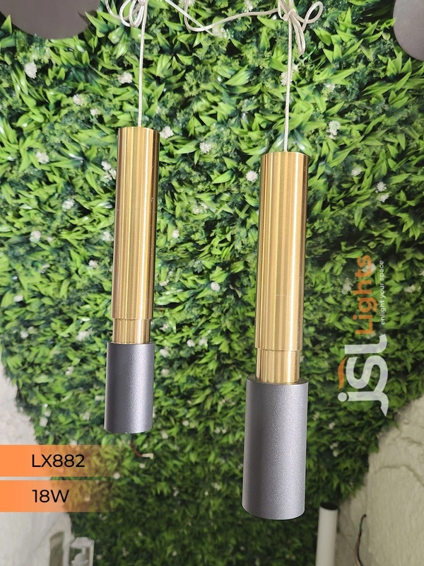 LX 882 Black GD 18W Surface Hanging Light - 18W, 3000K