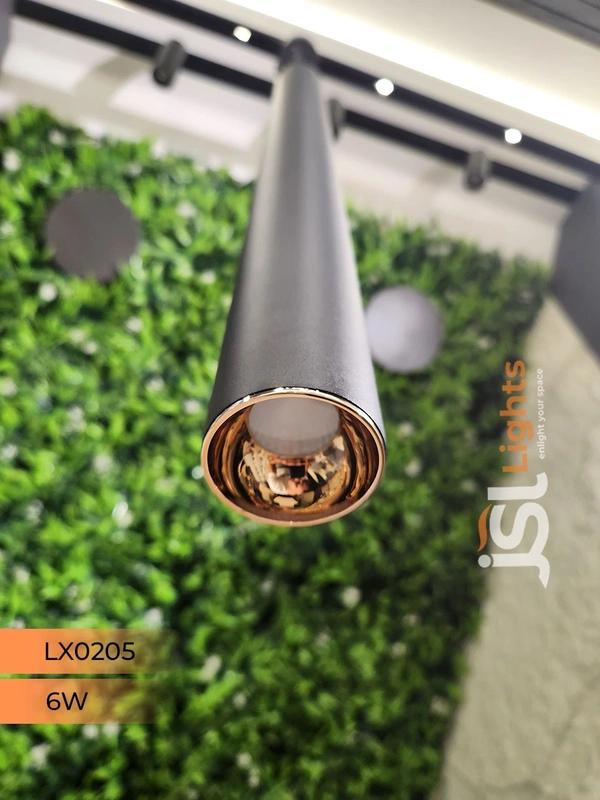 LX0205 Black RG 6W Surface Hanging Light - 3000K