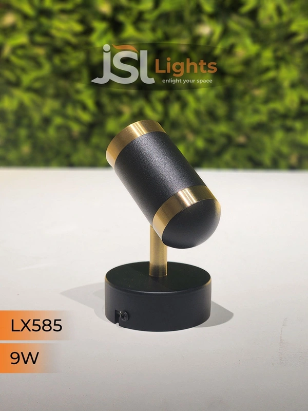LX 585 9W Black GD Surface Wall Cob Focus Light - 9W