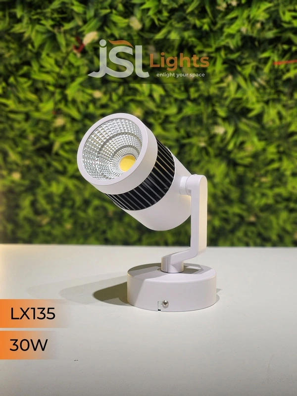 LX 135 30W LED Wall Spotlight White Body - 30W, 6000K, White