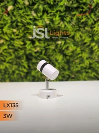 LX 135 3W LED Wall Spotlight White Body - 3W, 6000K, White