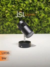 LX 135 9W LED Wall Spotlight Black Body - 9W, 4000K, Black