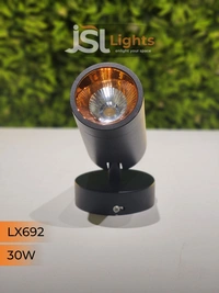 LX 692 30W LED Wall Spotlight Black Body - 30W, 4000K, Black