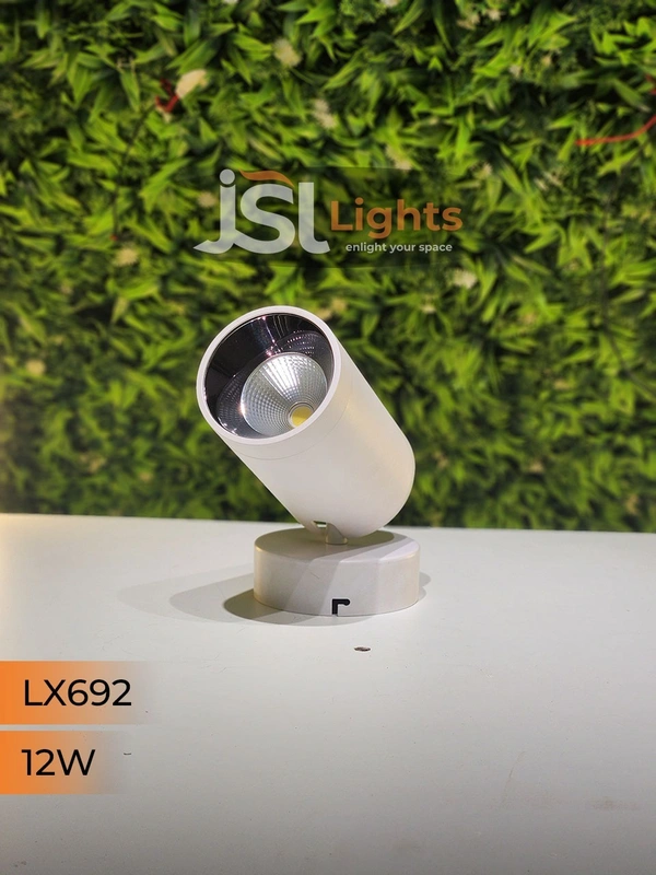 LX 692 12W LED Wall Spotlight White Body - 12W, 6000K, White