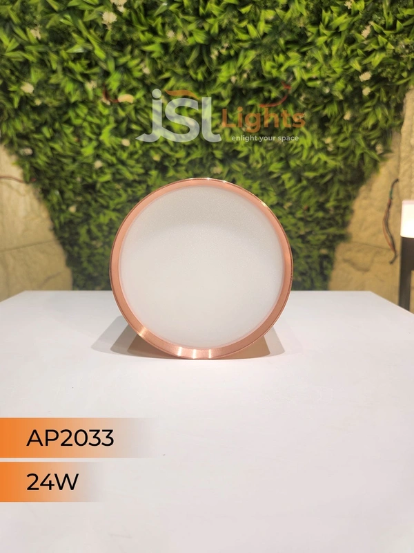 APRA AP2033 24W Round Surface Diffuser Panel Light - 24W, 4000K, Drawing RG