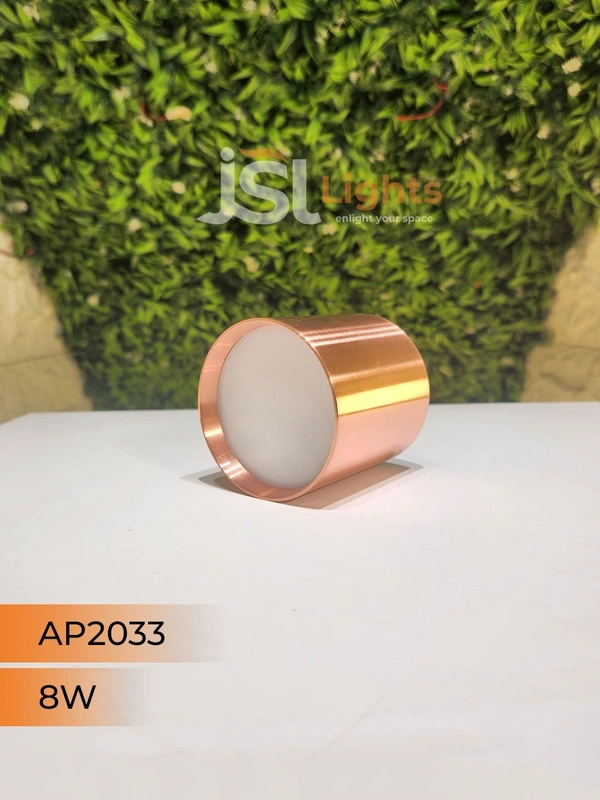 APRA AP2033 8W Round Surface Diffuser Panel Light - 8W, 4000K, Drawing RG