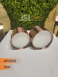APRA AP2033 15W Round Surface Diffuser Panel Light - 15W, 4000K, Red Bronze