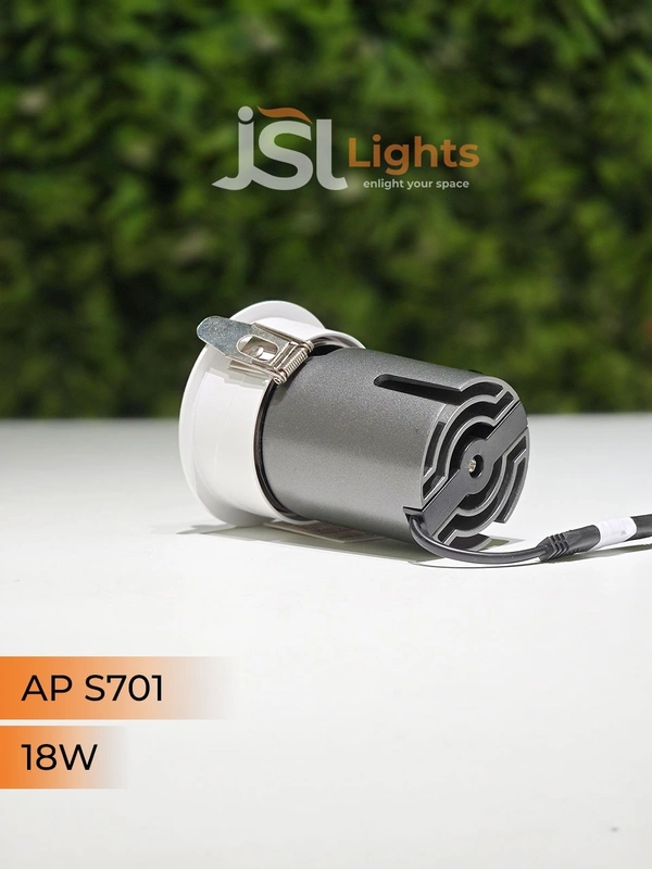 APRA S 701 18W PKW PB Round Deep Recessed COB Downlight - 18W, 3000K