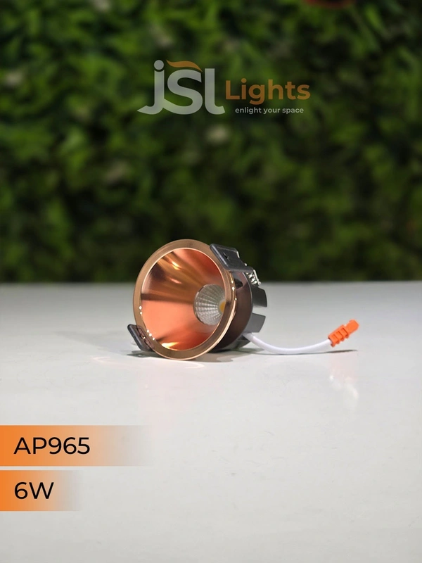 APRA 965 6W RG Round Deep Recessed COB Downlight - 6W, 4000K, RG