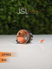 APRA 965 6W RG Round Deep Recessed COB Downlight - 6W, 3000K, RG