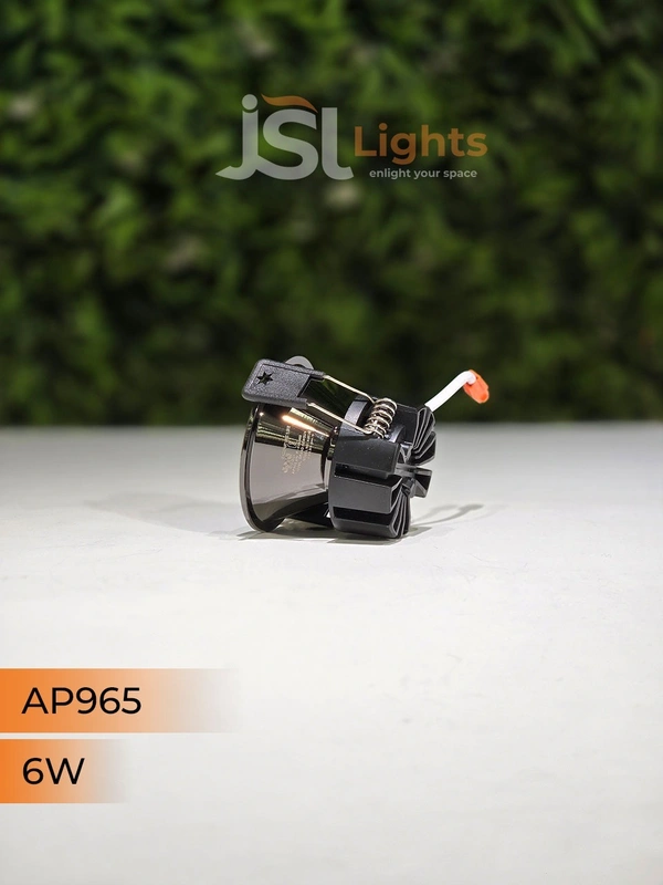 APRA 965 6W PB Round Deep Recessed COB Downlight - 6W, 4000K, PB