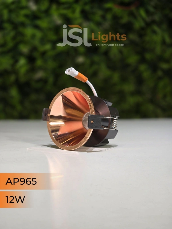 APRA 965 12W RG Round Deep Recessed COB Downlight - 12W, 4000K, RG