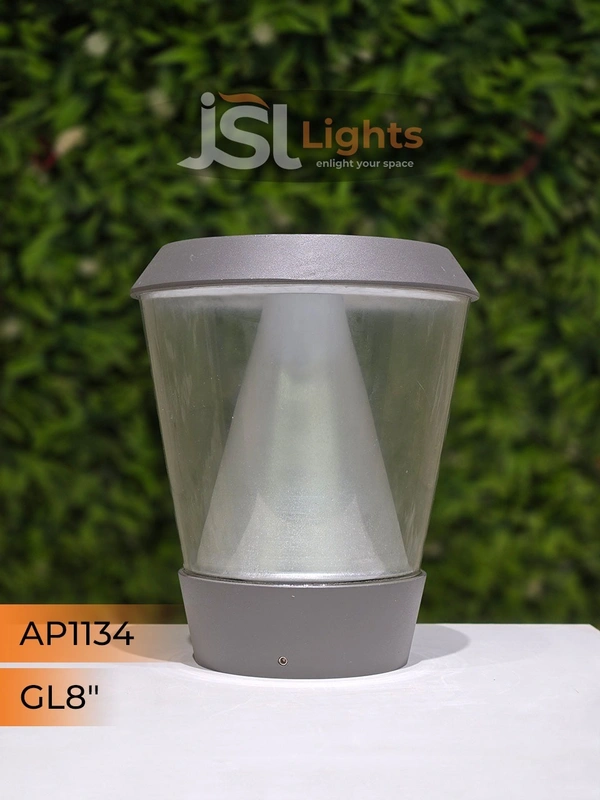 JSL 1134 12W 8-Inch LED Gate Light – Stylish Outdoor Pillar Lamp for Main Gate & Garden"