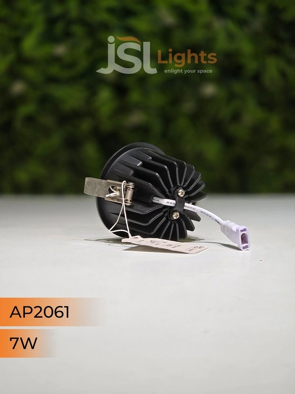 APRA 2061 7W Black RG Deep Recessed COB Downlight  - 7W, 4000K